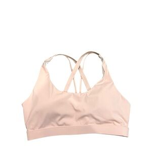 Light Pink Strappy Sports Bra - Women's Intimates